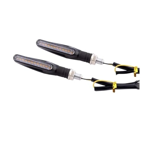 Clignotants LED moto universels 12V ambre - Feux de signalisation arrière universels 2 pièces