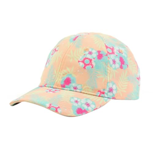 MISSION Cooling UPF Performance Hat - Unisex One Size Cap for Workouts, Golf & Running - Sweat & Water Activated Technology - (Junglebird Tropical Peach)