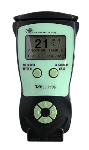 Handheld ID Scanner, Drivers License Scanner for Age Verification, ID Checking, Dual 2D Barcode and Magnetic Stripe, Free Compliance Software and ID Updates, Model CAV3200