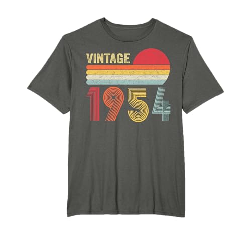 Vintage 1954 70th Birthday Gift Men Women 70 Years Old T-Shirt