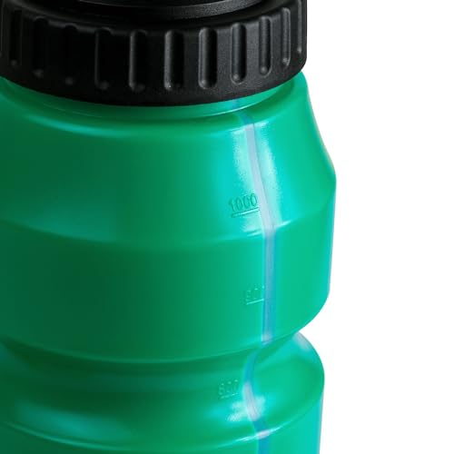 Image of Cannon Sports 1 Liter Sports Water Bottle, BPA-Free, 34 Oz Capacity, Large Mouth, 2 lids (Straw and Squeeze), Great For Helmet Sports Such As Hockey, Lacrosse, Football, Boxing (Green)