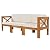 YSWH 5-Piece Patio Acacia Wood Outdoor Furniture Sectional Conversation Sets Sofa Set with Slatted Tabletop Tea Table and X-Back Wood Frame, Removable Cushions