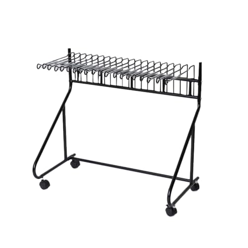 mottole スラックスハンガー ラック 20本 キャスター付き 大容量 スリム 押入れ クローゼット 押入れ収納 クローゼット収納 パンツ ズボン ボトムス 衣替え おしゃれ MTL-S019-BK ブラック