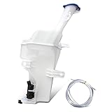 Auto Dynasty KI1288114 Factory Style Car Windshield Washer Reservoir Tank - Reservoir Cap | Fluid Level Sensor | Washer Fluid Pump - Compatible with Forte Sedan Coupe 14-16, White