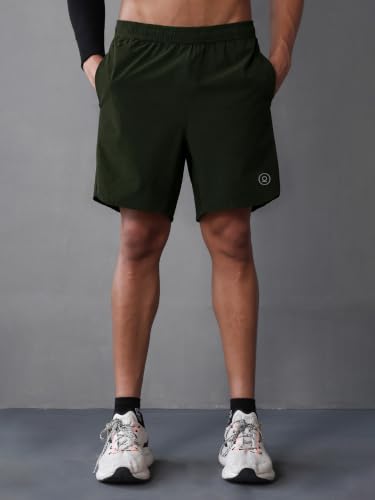 Image of CHKOKKO Shorts for Men Stylish Gym Workout Running Shorts Sports Cycling Summer Wear Dry Fit Side and Back Pockets Activewear Comfortable Training Shorts Pant for Man