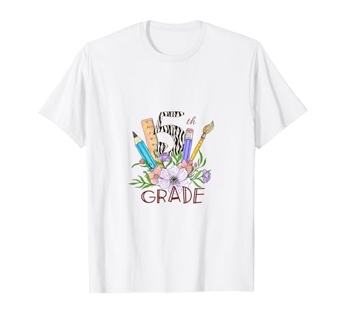 Regreso a la escuela Estudiante Profesor Zebra Niños Camiseta