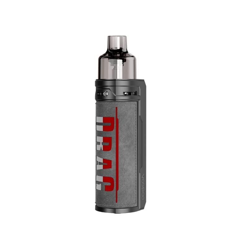 TVDC Voopoo Drag X Pod Kit | GENE.TT Chip | Batteries Not Included | Lightweight Alloy | SMART Mode | Adjustable Airflow | 2ml Cartridge No Nicotine, (Iron Knight)