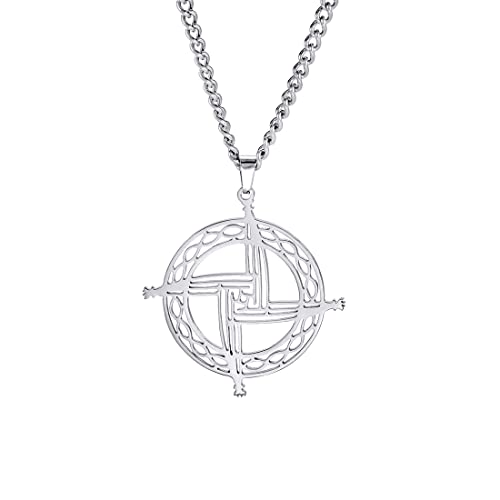 Materiale - La collana con croce di Santa Brigida è realizzata in acciaio inossidabile di alta qualità, altamente resistente alla corrosione, non facile da sbiadire e facile da pulire