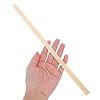 LOGOFUN 50PCS Natural Bamboo Strips DIY Weaving Kit Handmade Fan Painting Craft Long Flat Sticks for Art Project Gift Supplies - Brown 1 * 30cm #5