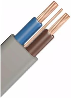 Lulizzie 2.5mm Twin and Earth Cable, 100M, Two Colored, Compatible with Standard Electrical Devices