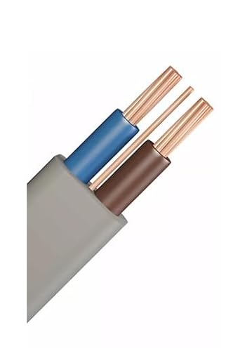 Lulizzie 2.5mm Twin and Earth Cable, 100M, Two Colored, Compatible with Standard Electrical Devices