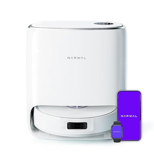 Image of NARWAL Freo X Ultra 2.0 Robot Vacuum & Mop Combo, 12000Pa Suction, Auto Mop Drying /Washing, Zero-Tangling, DirtSense, Maintenance-Free Base, 3D Mapping, Google Home, Alexa, Siri Compatible 2026