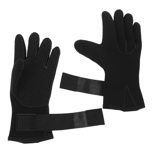 Guantes neopreno 3mm para snorkel y kayak con protección térmica negra M