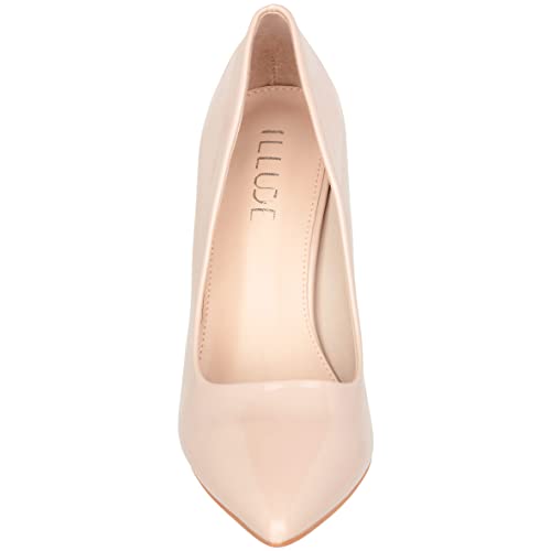 ILLUDE Women's High Heel Pumps Stiletto Heels Pointed Toe Pumps Shoes - Nancy4