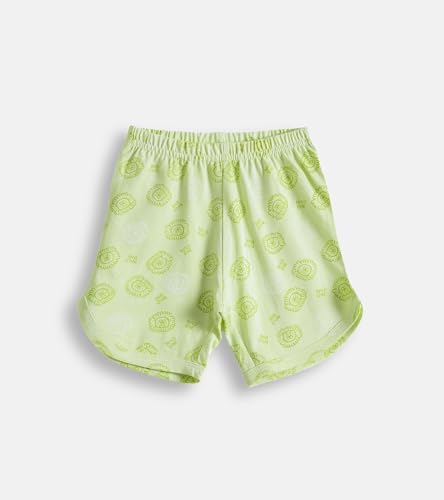 Image of YUV Baby Girls Regular Fit Multicolor Cotton Shorts (Pack of 5) - 0 to 24 Months