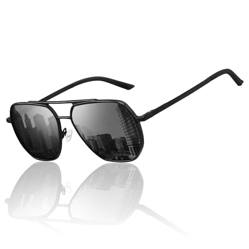 Glapeame Polarisierte Pilotenbrille-Sonnenbrille Herren-Fliegerbrille...