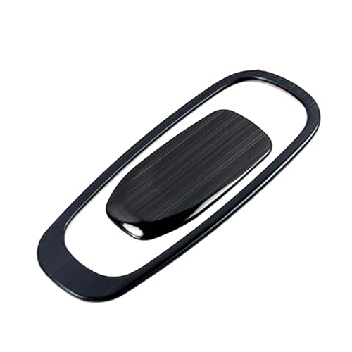 �ԓ����� Compatible with Volvo XC60 2018 2019 2020 �O���[�u���[�{�b�N�X �����X�C�b�`�{�^���J�o�[�g���� �X�`�[�����C���e���A���[���f�B���O�X�e�b�J�[(Black)