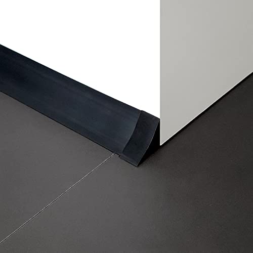 Image of InstaTrim Corner & End Caps - Six Black 3 /4 inch Wide Caulk Strip Corner and End Pieces - Finishing Caps for Corners & Exposed Ends - Paintable