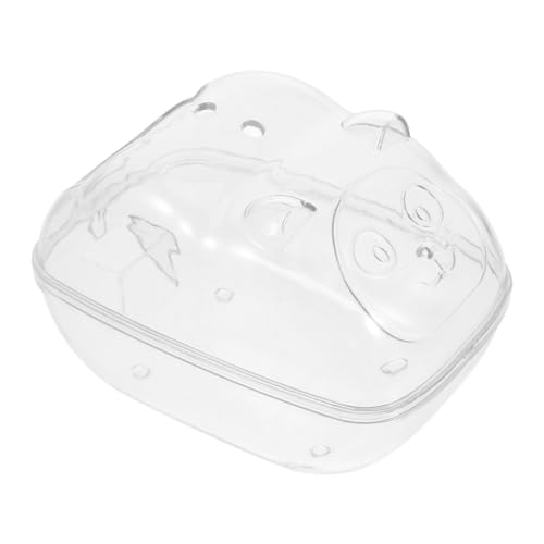 Mipcase Hamster Bath Box Hamster Accessories Gerbil Bathroom Chinchilla Bathroom Rabbit Dual-Purpose Habitat