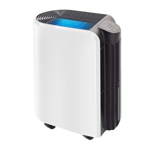 RkgSinuo Deshumidificador para Dormitorio (para Habitaciones De 1 A 2 Pies), con Control Mediante AplicacióN Inteligente, Sensor De Humedad AutomáTico (10-95%), PequeñO Y Silencioso MS-920B