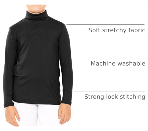 Image of STRETCH IS COMFORT Girl's Oh So Soft Long Sleeve Turtleneck | Youth Size 2-16