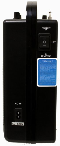 Hisonic Hs122B-Ll Portable Lithium Battery Rechargeable Pa (Public Address) System With Dual Wireless Microphone System And Car Charger Cable, Black (2 Belt-Packs, Black) #TOP1