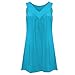 Produktbild Evansamp Damenkleid, modisch, V-Ausschnitt, ärmellos, einfarbig, Blusen Gr. Small, himmelblau