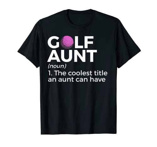 Divertido Golf Tía Definición Camiseta