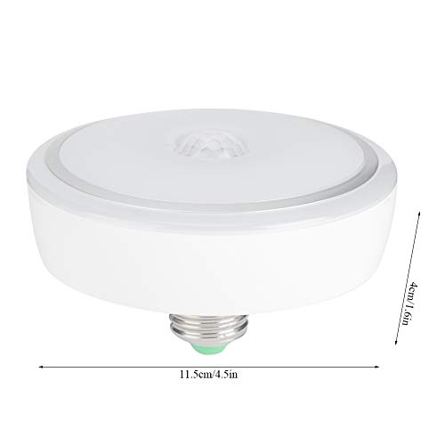 Lampa z Czujnikiem, 15W Lampa z Czujnikiem na Podczerwień Ludzkiego Ciała Lampa E27 z Oświetleniem Sufitowym Indukcyjnym AC85-265V