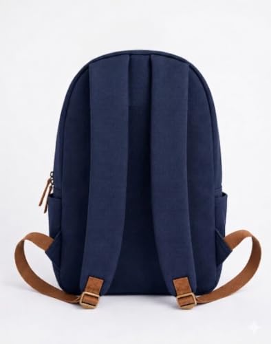 Image of Canvas Backpack | Lightweight Casual Daypack with Front Zipper Pocket | Durable Travel, & Daily Use Backpack | Unisex Travel Backpack | Laptop Backpack Compatible with upto 14 inch Laptop