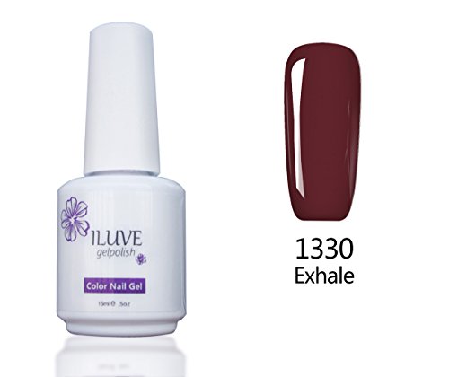iLuve Long Lasting Soak Off UV Nail Polish, 1 Bottle(15ml) Exhale Color Shade of Red with 238 Other Colors Available