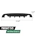 LQI Rear Diffuser Bumper Lip Compatible with Dodge Charger SRT GT R/T Scat Pack Daytona 2015-2023, NOT Fit Widebody, Black Rear Body Splitter Valance
