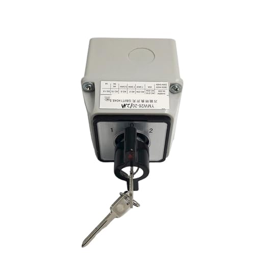 Interruptor de leva YMW26-20 con caja giratorio de 3 posiciones para bricolaje 3