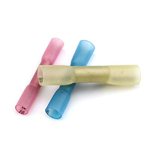 120 Stück, isoliert, wasserdicht, Wärmeschrumpfklemmen, Sealbutt, elektrisch, Kabelverbinder, Crimpklemmen, Set, 22-10 AWG