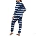 Women's Fuzzy Striped Winter Pajamas Set Long Sleeve Fleece Soft Pjs Top & Pants Sleepwear 2Pcs Lounge Sets with Pockets