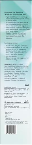 Image of STIM Spark Sensitive Whitening Toothpaste | Gentle Teeth Whitening from Day 5 | Sensitivity Relief from 6th Use | Whitening Toothpaste for Yellow Teeth | Enamel-Safe Dual Whitening Tech