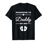 Promoved To Daddy 2026 Anuncio de Embarazo Camiseta