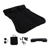 CONGARTENO Colchón Hinchable Portátil para Coche SUV Cama Inflable Trasera con Diseño Ergonómico Material Flocado y Accesorios Prácticos para Camping y