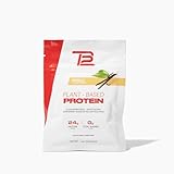 TB12 Plant Based Protein Powder by Tom Brady, 24g of Vegan Pea Protein, Low Sugar, Low Carb, Non-GMO, Meal Replacement, Keto Friendly, Paleo, Sugar Free, Vanilla Flavor (1.12 Ounce, Pack of 12)