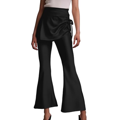 Pantalones de yoga con falda correctora de silueta y cintura alta