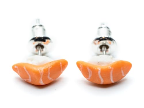 Bijoux tendance faits à la main et clous d'oreilles sushi de 10mm