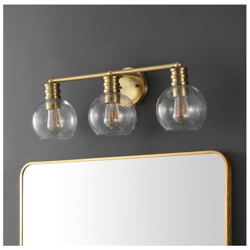 Image of 2 Pack Clear Seeded Glass Shades, Globe Lampshades Replacements 1.65 In Fitter 7.5 In Diameter Transparent Bubble Glass Lamp Shades Covers for Light Fixtures with Chandelier Wall Sconces Pendants