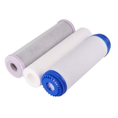 Filtre eau domestique 10 pouces contre le mauvais goût du chlore, pack 3 pièces