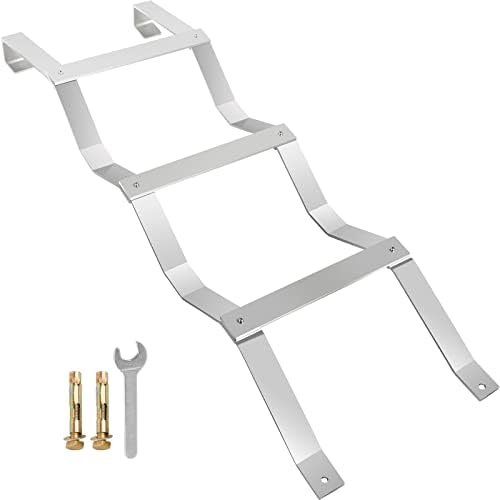 HomiShare Egress Ladder 3-Step Basement Egress Ladder, 400LBS Load Capacity Aluminum Basement Ladder, 49.7″x14.8″(LxW) Egress Window Ladder with Silver Polished Surface Use for Egress Window Well