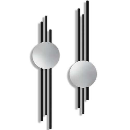 Metall Geometrische Wanddekoration Silber Minimalistische