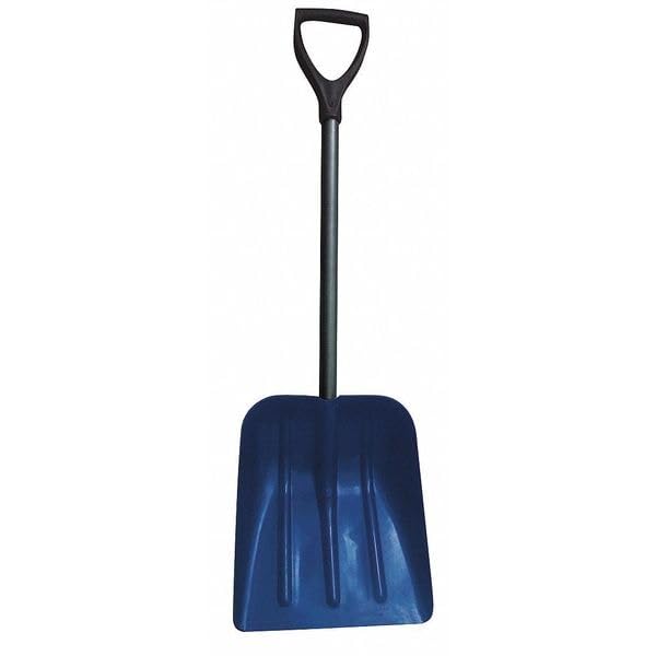 Snow Shovel, 25 in.L, Steel Handle