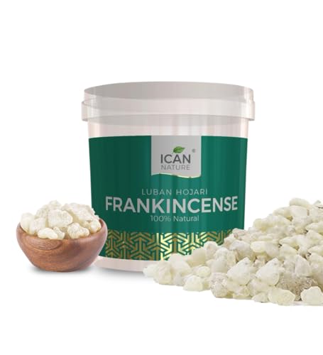 ICAN London Luban Frankincense, Premium Omani Natural Gum, White (250g)