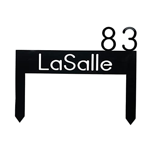 Pillars Customs Custom Lawn Address Sign, Metal Yard Sign With Stakes thumb #7