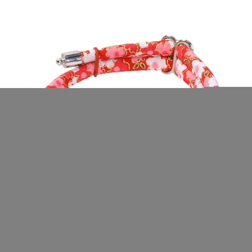 猫用首輪 - シーダービーズ ベル付き 首輪,S M Lサイズ 一日中使用可能 リビング お庭 お散歩 トレーニング 記念写真向け