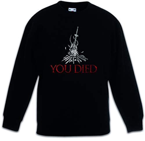 Sweat-shirt pour enfants noir You Died vêtement de sport fille et garçon
